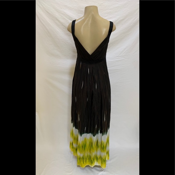 Calvin Klein Size 6 Abstract Print Maxi Dress - Picture 4 of 7